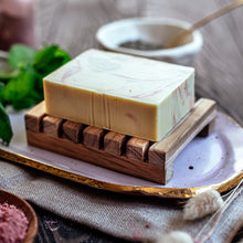 Load image into Gallery viewer, Marbled Mint & Sweet Orange Soap