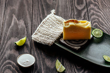 Load image into Gallery viewer, Sliced Lime & Coconut Crème Soap