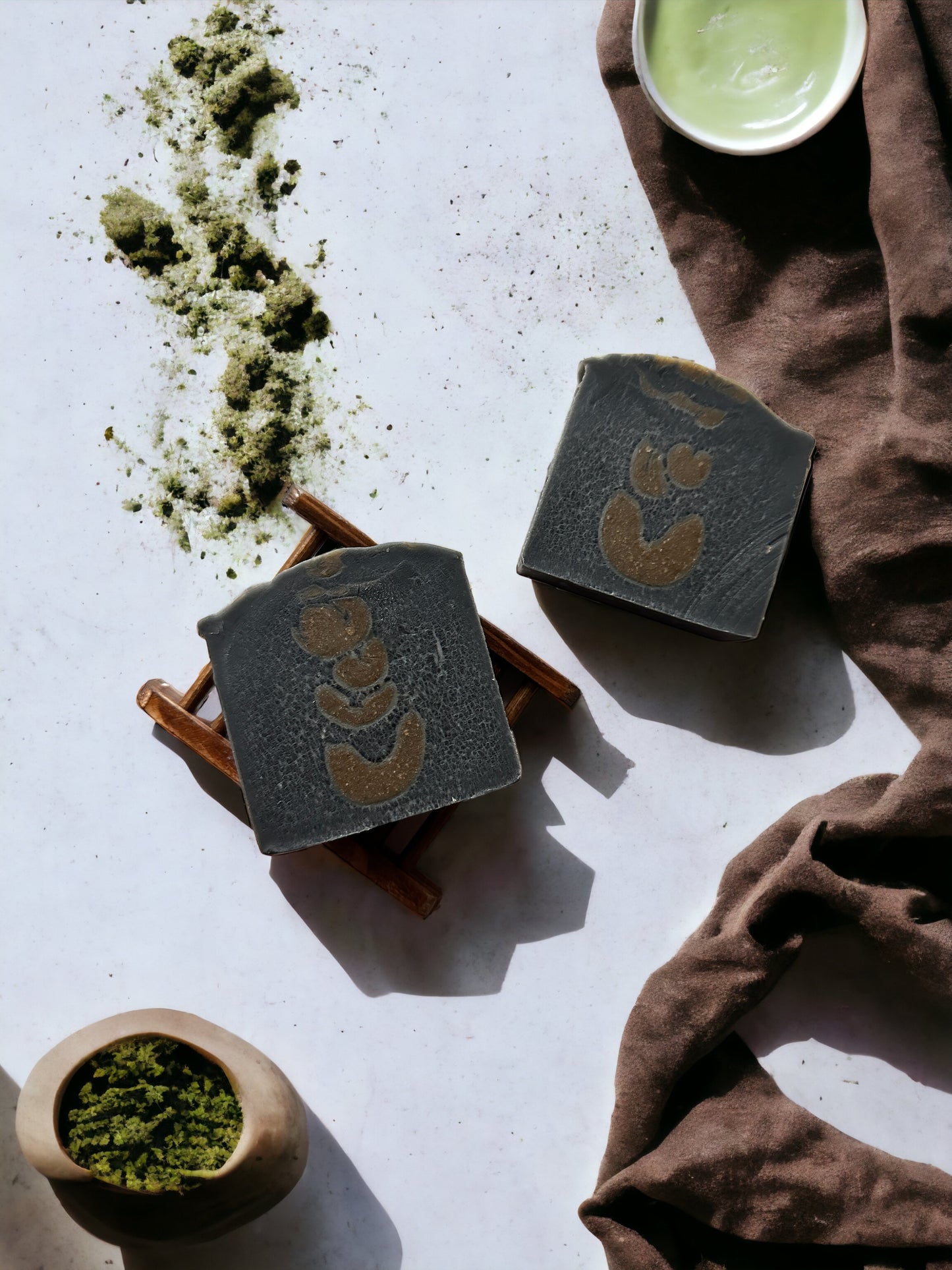 Organic Matcha & Charcoal Soap