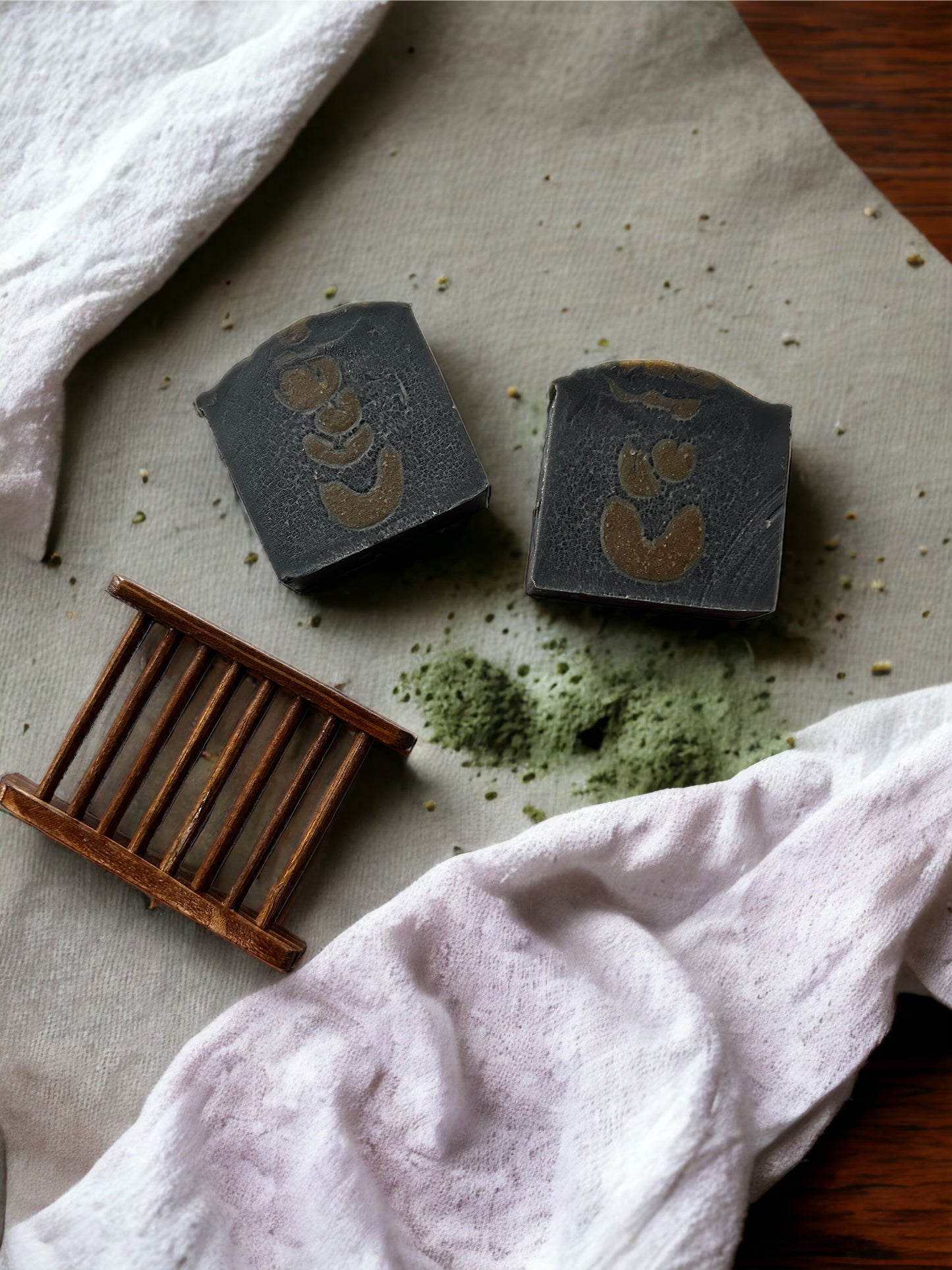 Organic Matcha & Charcoal Soap
