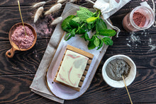 Load image into Gallery viewer, Marbled Mint &amp; Sweet Orange Soap
