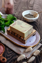 Load image into Gallery viewer, Marbled Mint &amp; Sweet Orange Soap
